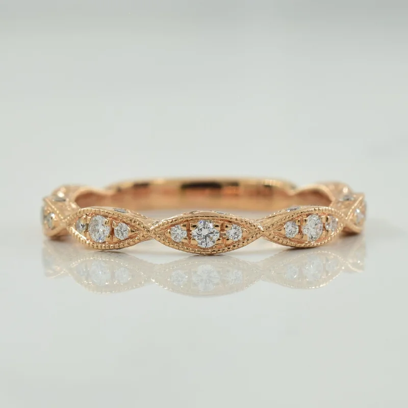 Diamond Milgrain Ring | 0.35ctw | SZ 6.25 |