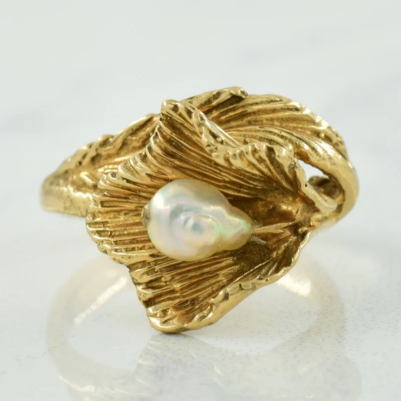 Pearl Ring | 0.40ct | SZ 4.5 |