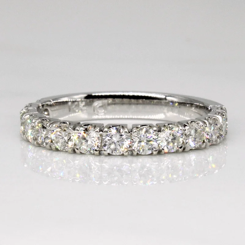 Diamond Wedding 14k Band | 0.85ctw | SZ 6.75 |