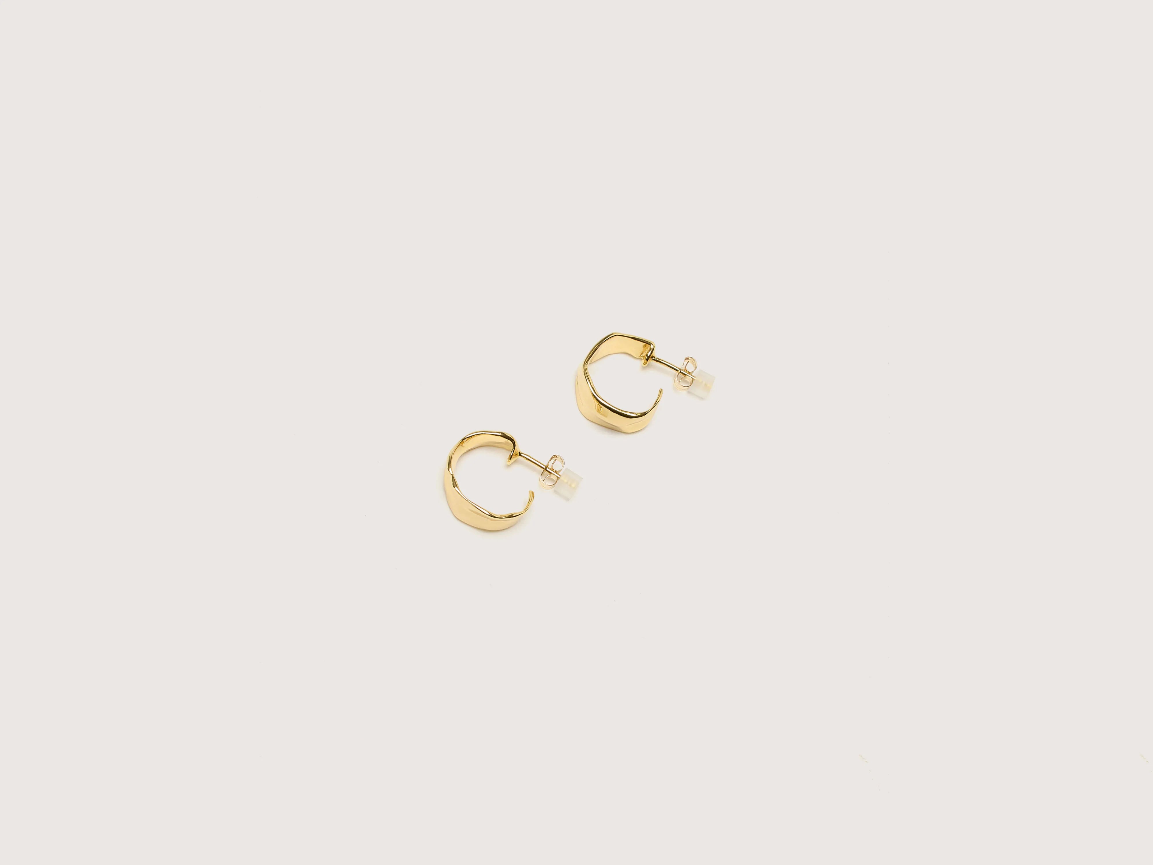 Small Ciara Hoop Earrings (242 / W / GOLD)