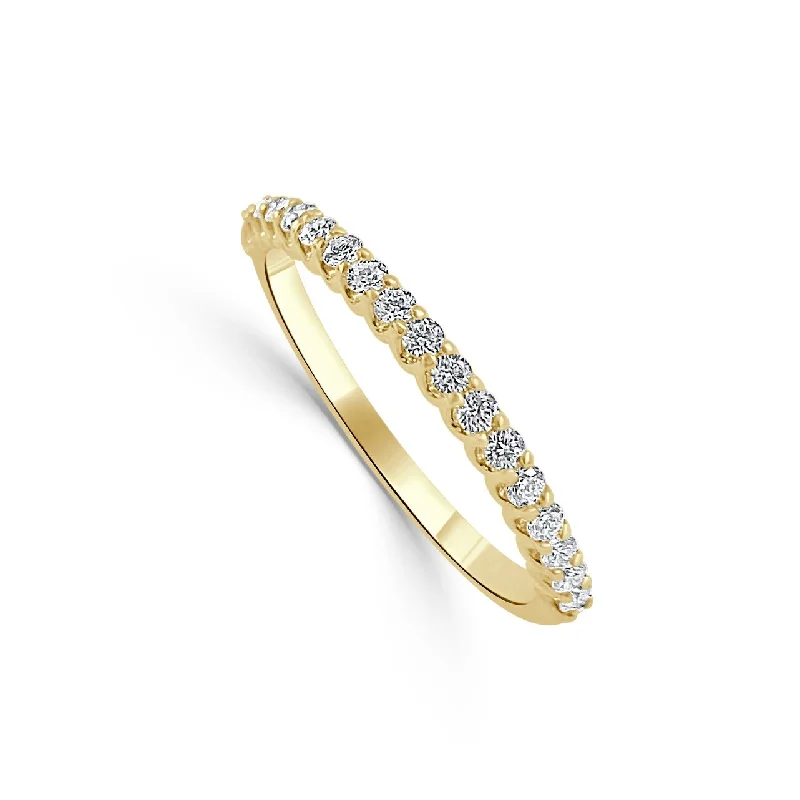 Joelle Diamond Wedding Band 14k Yellow Gold 1/4 Cttw. Gifts for Her