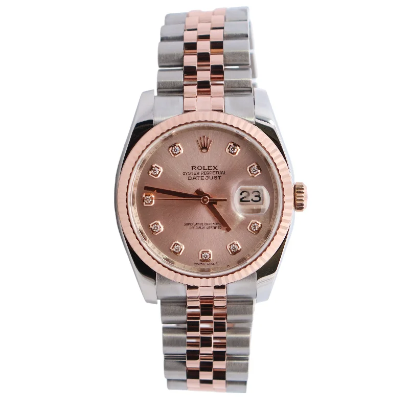 Rolex Datejust 36mm Pink Dial Watch Ref# 116231