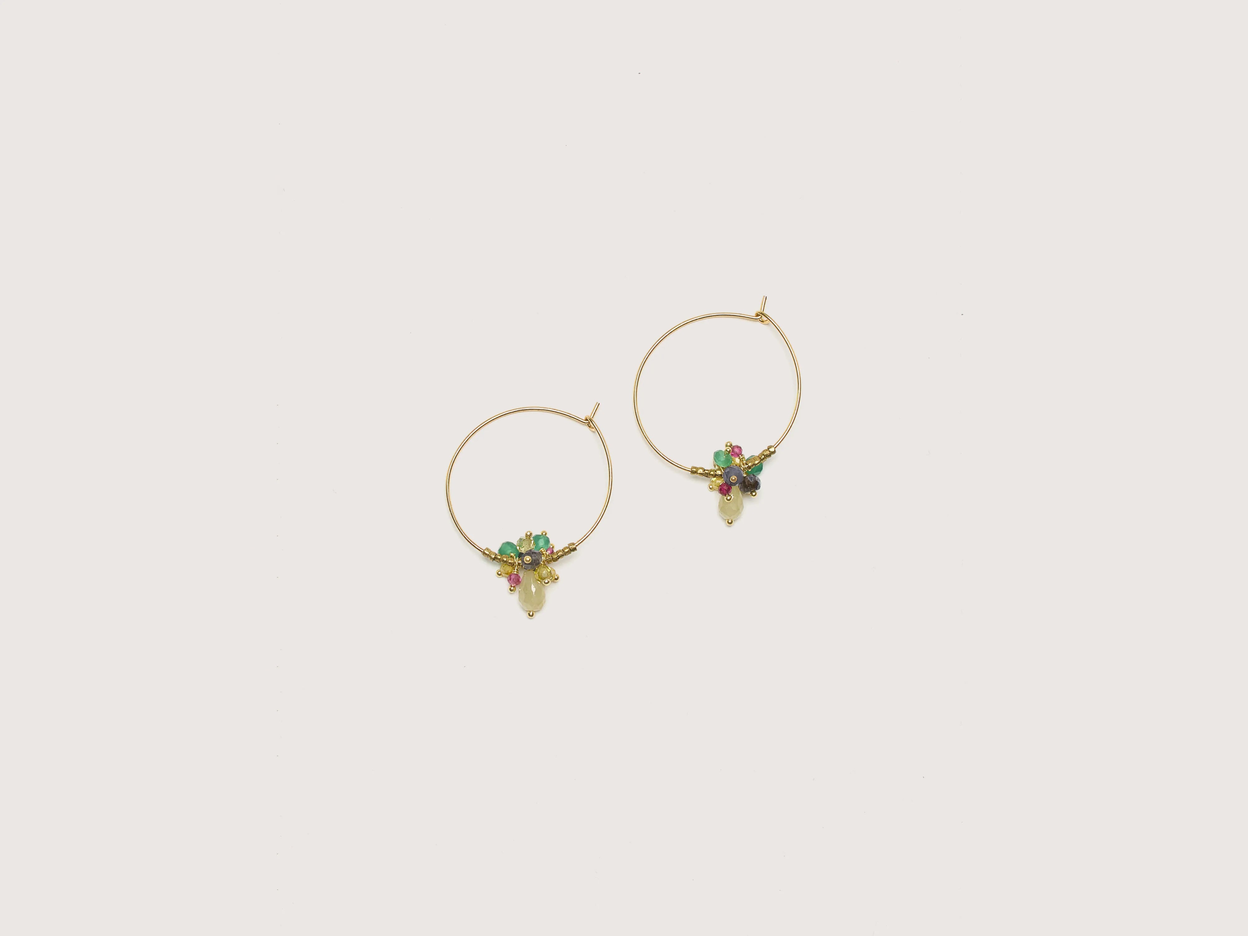 Bocciolo Hoop Earrings (242 / W / MULTICOLOR)