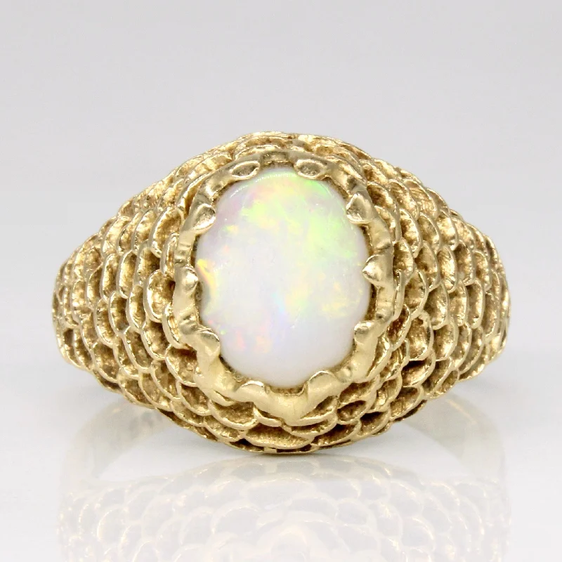 Opal Ornate Ring | 0.77ct | SZ 6.25 |