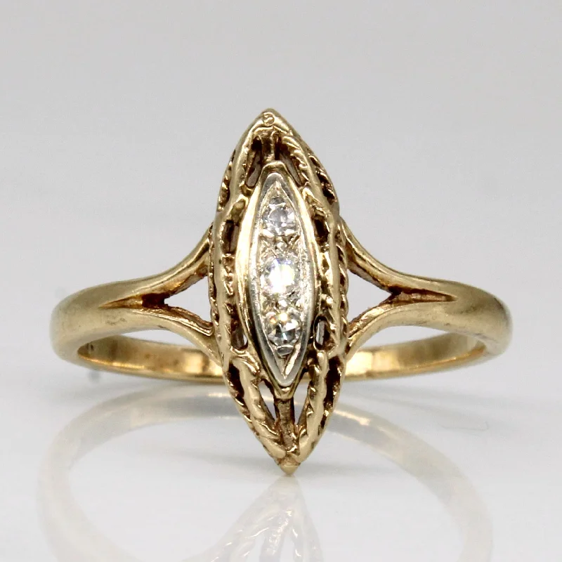 Diamond Cocktail Ring | 0.03ctw | SZ 6 |