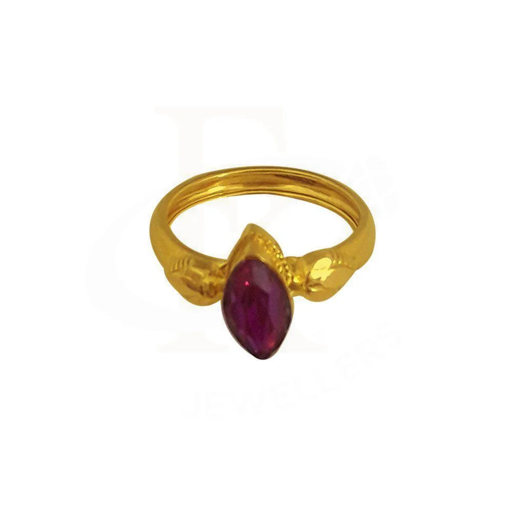 Gold Baby Solitaire Ring 22KT - FKJRN1911