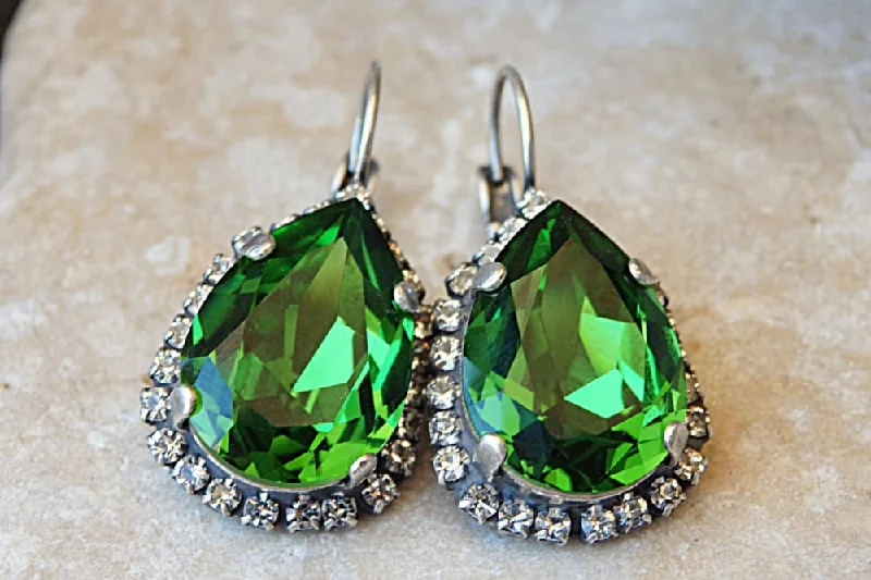 Green Rebeka earrings