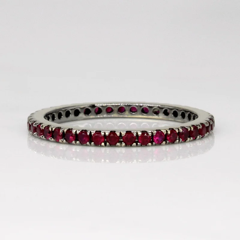 Ruby Eternity 18k Ring | 0.50ctw | SZ 6.25 |