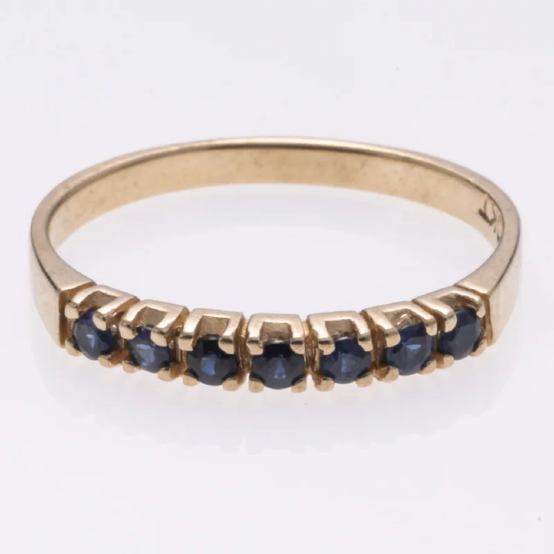 10k Yellow Gold Sapphire Ring | 0.56ctw | SZ 9.25