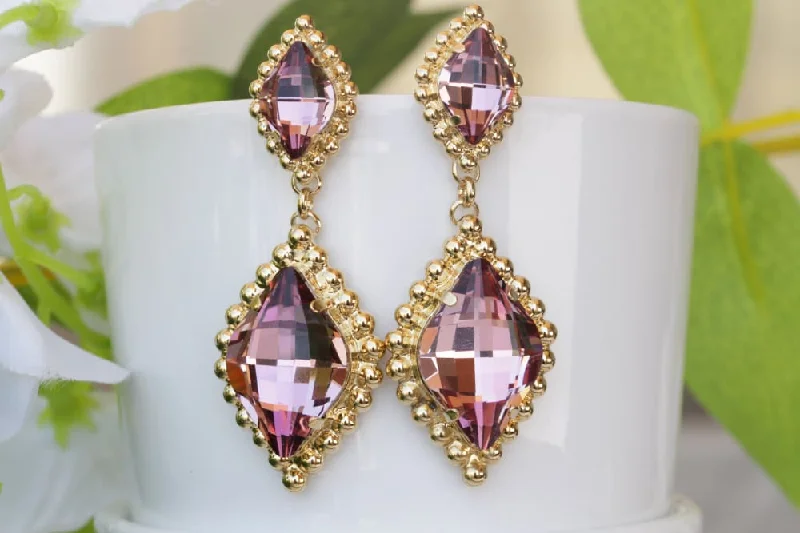 DUSTY PINK EARRINGS