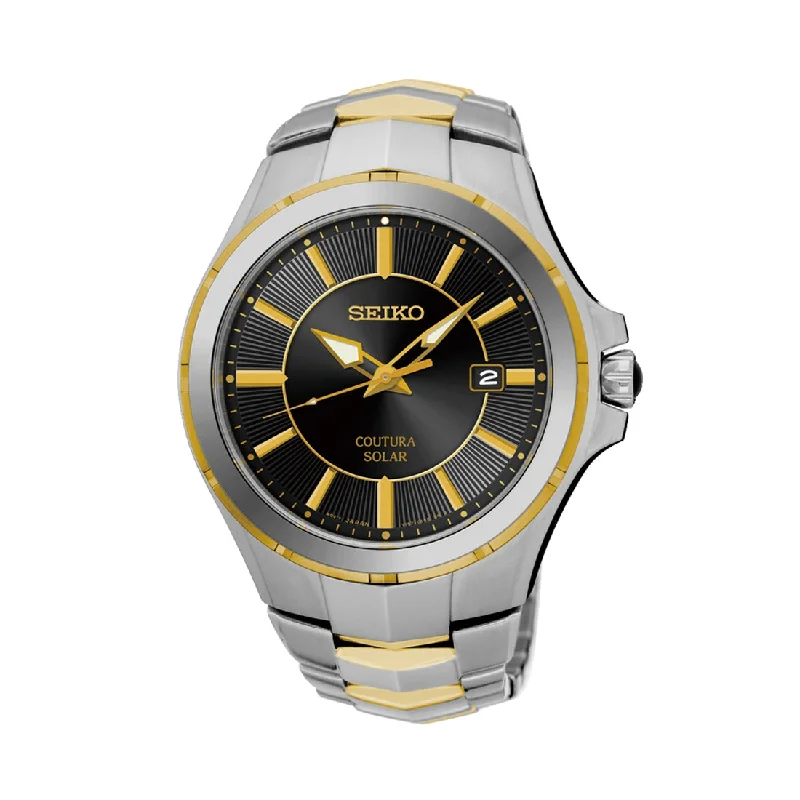 Seiko Coutura Solar Two Tone Watch SNE412P-9