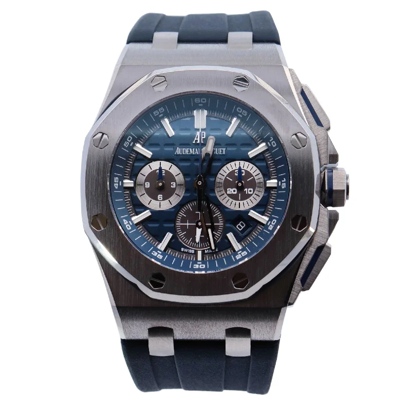 Audemars Piguet Royal Oak 42mm Blue Dial Watch Ref# 26480TI.OO.A027CA.01