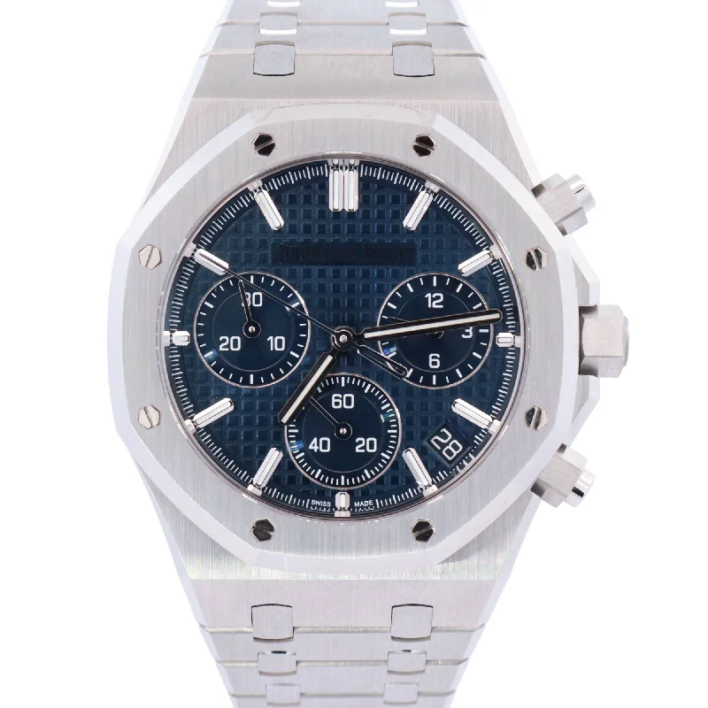 Audemars Piguet Royal Oak 41mm Blue Dial Watch Ref# 26240ST.OO.1320ST.05