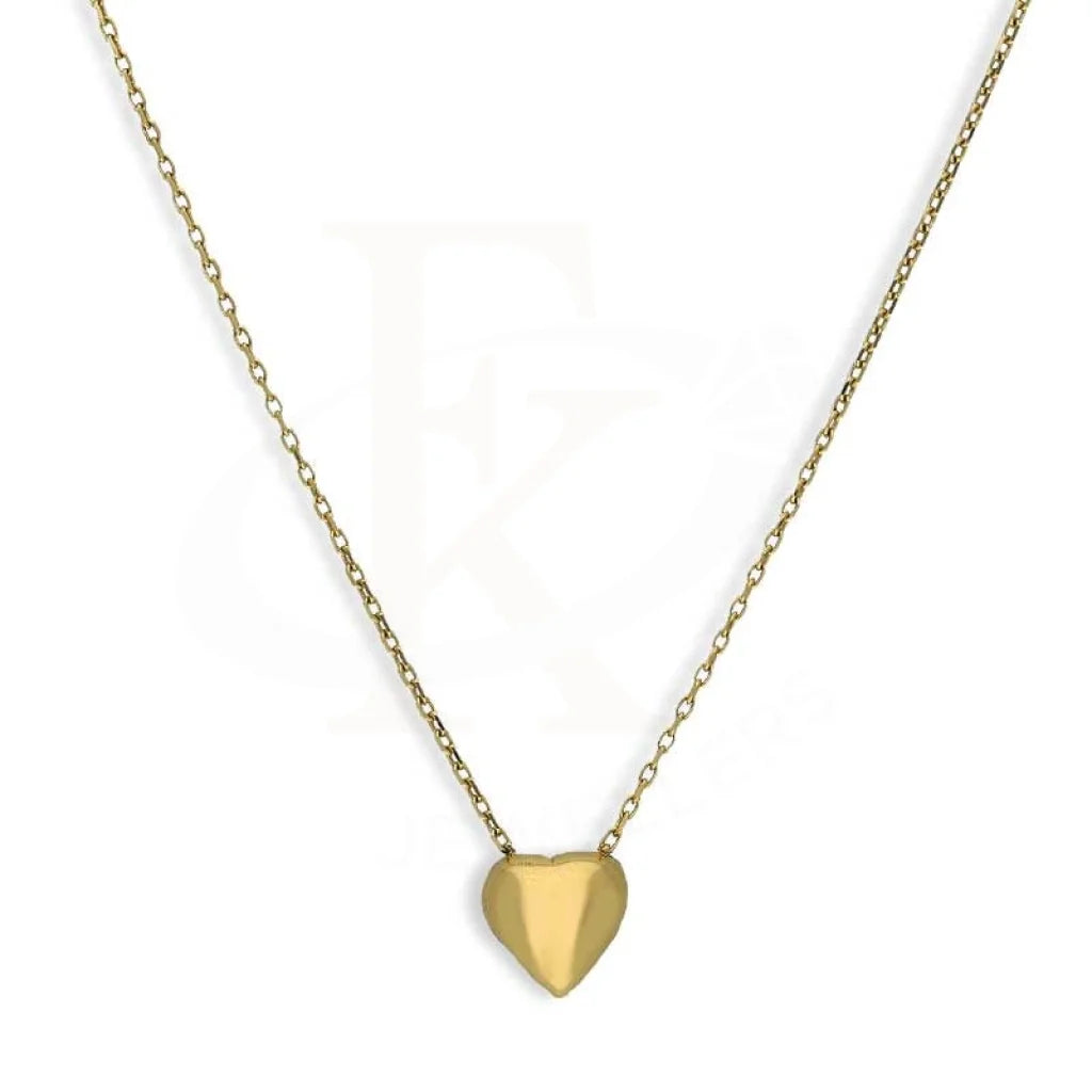 Gold Heart Shaped Necklace 18KT - FKJNKL18K3151