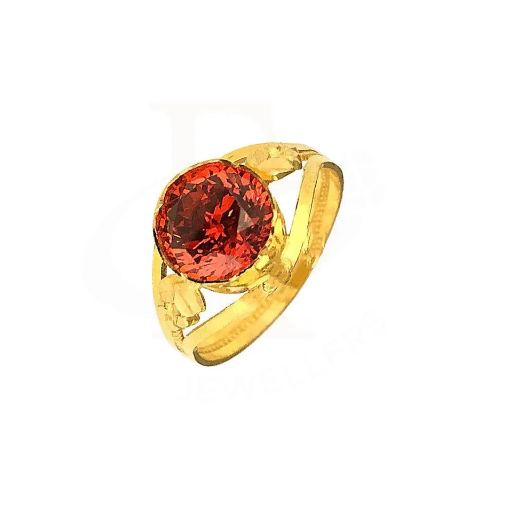 Gold Solitaire Ring 22KT - FKJRN1615