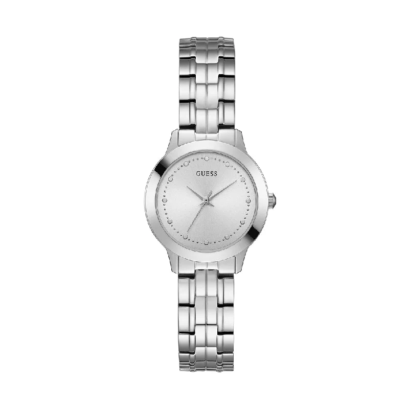 Guess Ladies Chelsea Silver Watch Model W0989L1