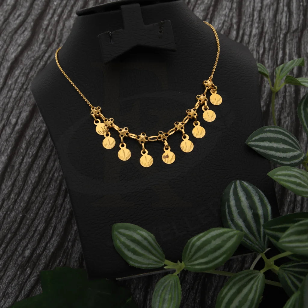 Gold Classy Necklace 21KT - FKJNKL21K7742