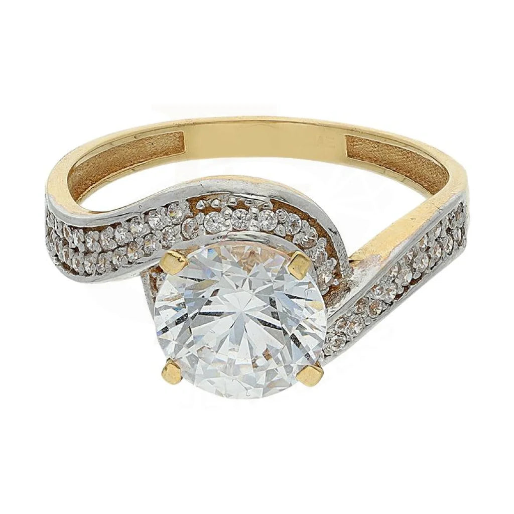 Gold Solitaire Ring 18KT - FKJRN1551