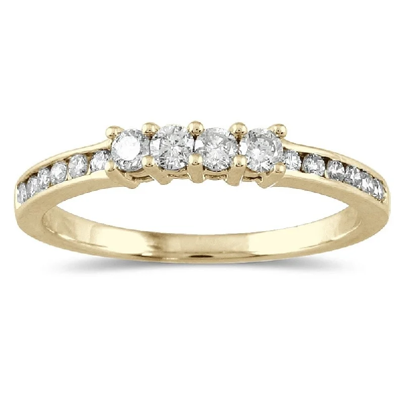 1/3 Carat TW Diamond Wedding Band in 10K Yellow Gold