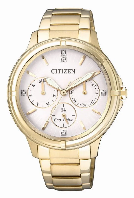 Citizen Ladies Eco Drive Gold Watch FD2032-55A