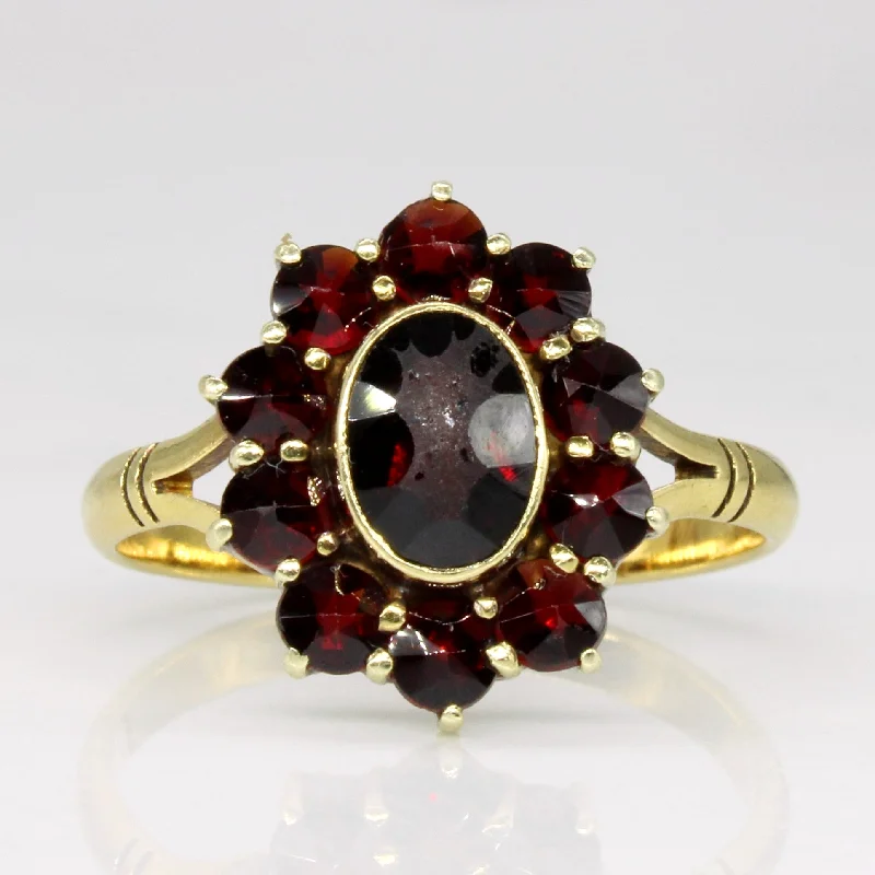 Garnet Cocktail Ring | 1.50ctw | SZ 7.25 |