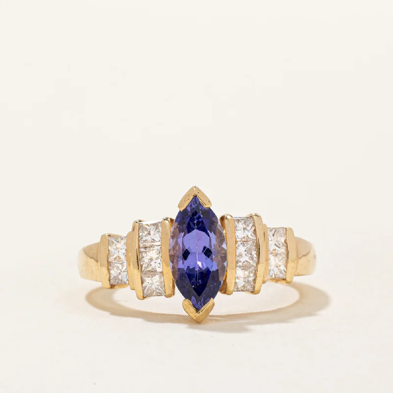 Tanzanite & Diamond Cocktail Ring | 1.10ct, 0.60ctw | SZ 6.75 |