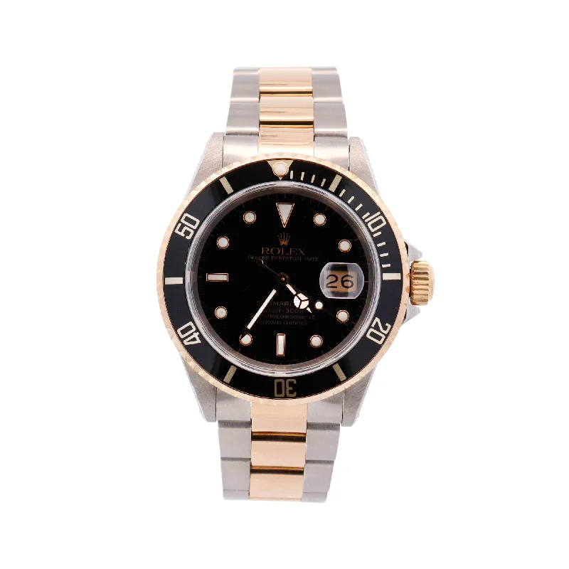 Rolex Submariner 40mm Black Dot Dial Watch Ref# 16803