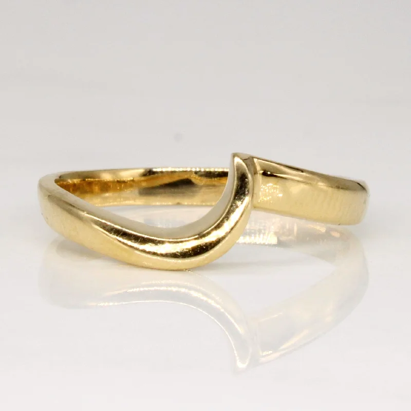 14k Yellow Gold Contour Ring | SZ 5.75 |