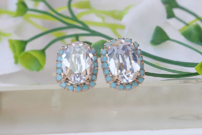 DUSTY BLUE EARRINGS