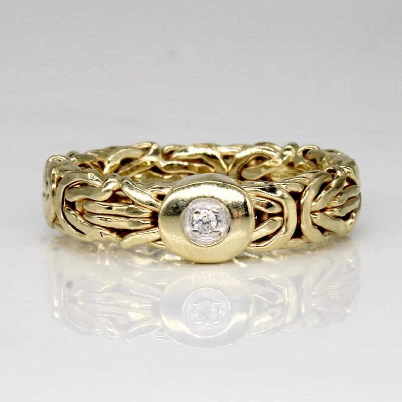 Byzantine Diamond 14k Ring | 0.005ct | SZ 7 |