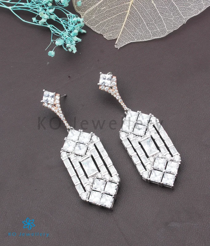 The Art Deco Silver Earrings