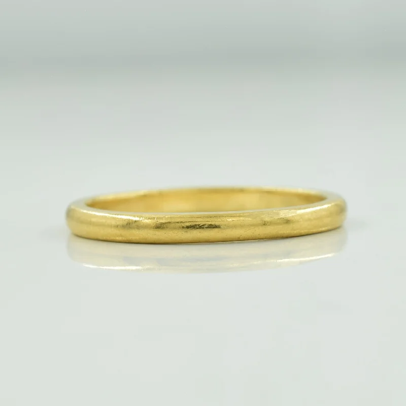 14k Yellow Gold Plain Ring | SZ 6.25 |