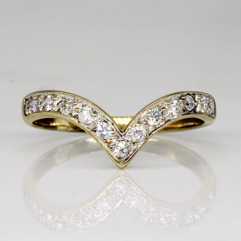 Diamond Chevron Ring | 0.26ctw | SZ 7.75 |