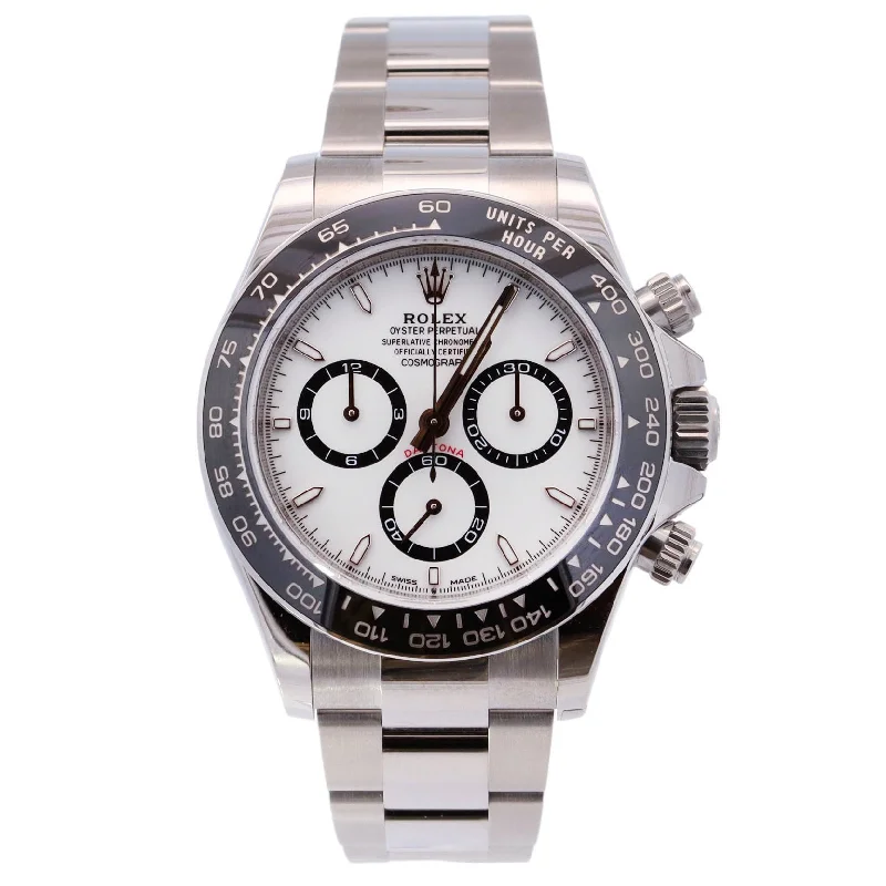 Rolex Daytona 40mm White Dial Watch Ref# 126500LN