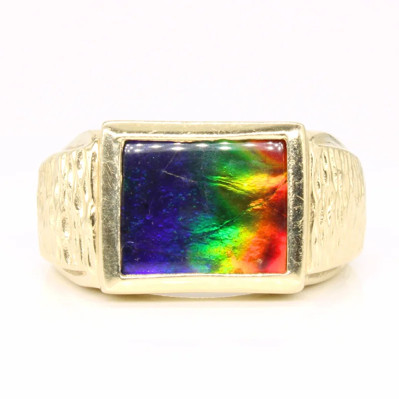 Ammolite Cocktail Ring | 4.00ct | SZ 9.75 |