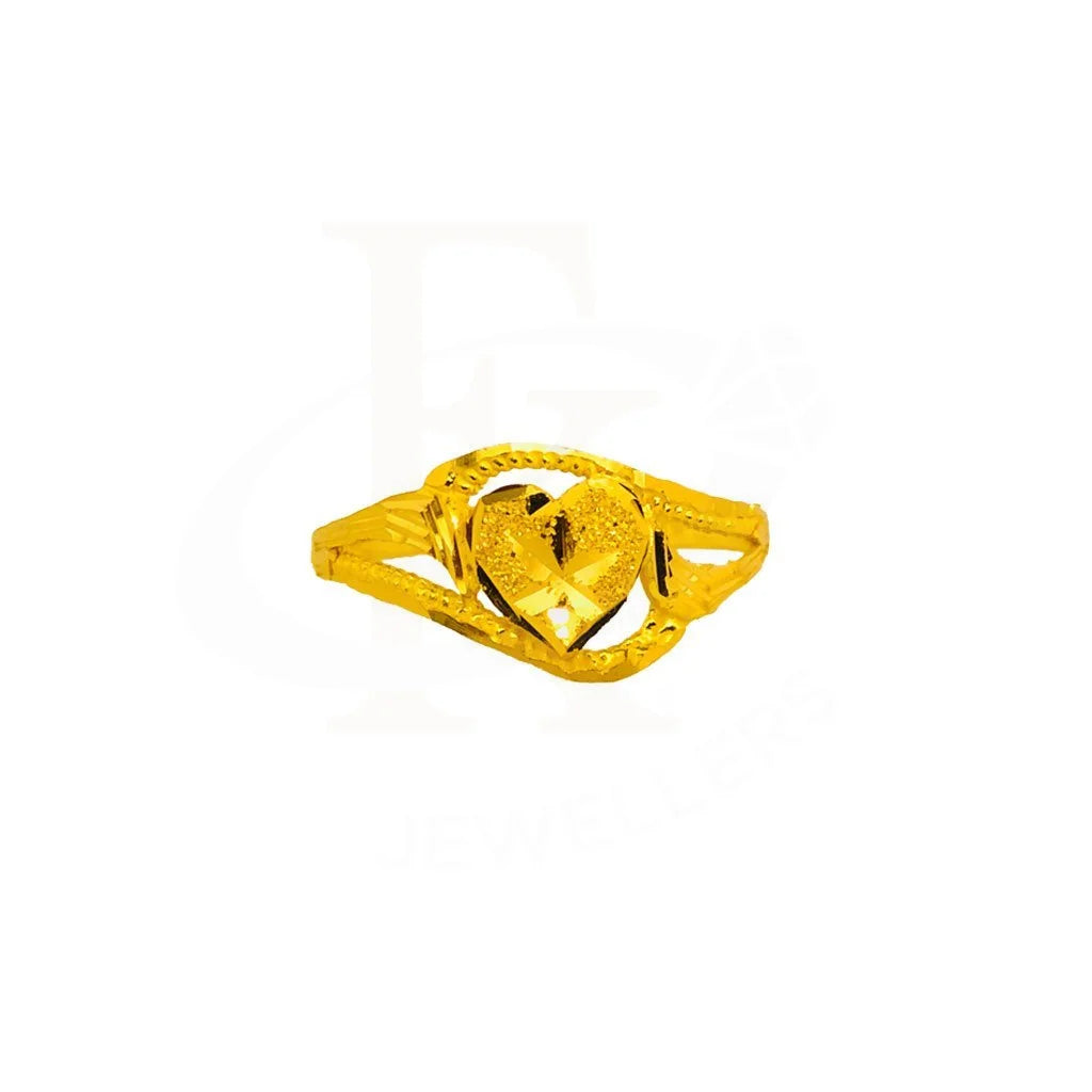 Gold Heart Ring 22KT - FKJRN2020