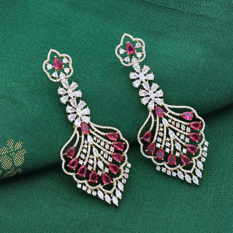 Zirconia Dangler Earrings