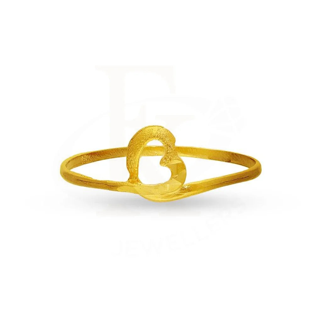 Gold Twisted Heart Ring 18KT - FKJRN18K2236