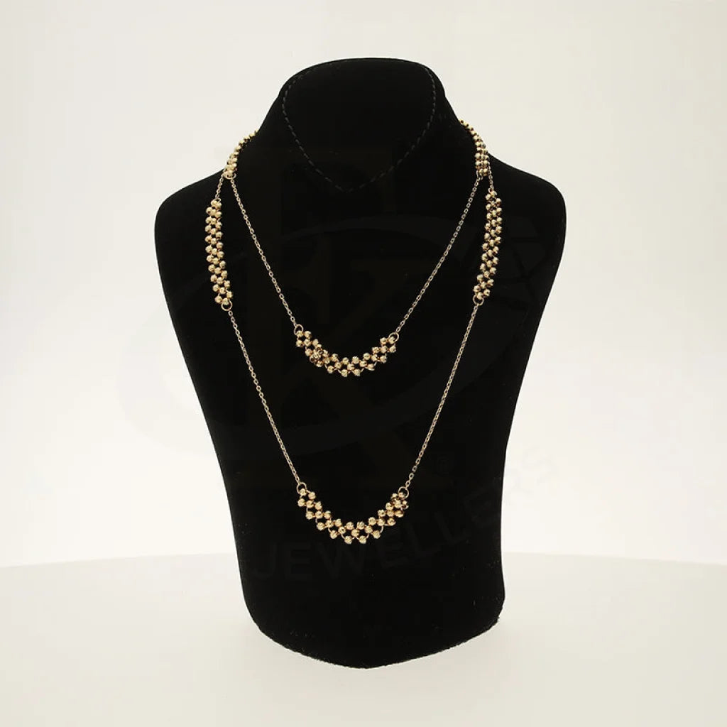 Gold Beads Shall Necklace 18KT - FKJNKL18K5284