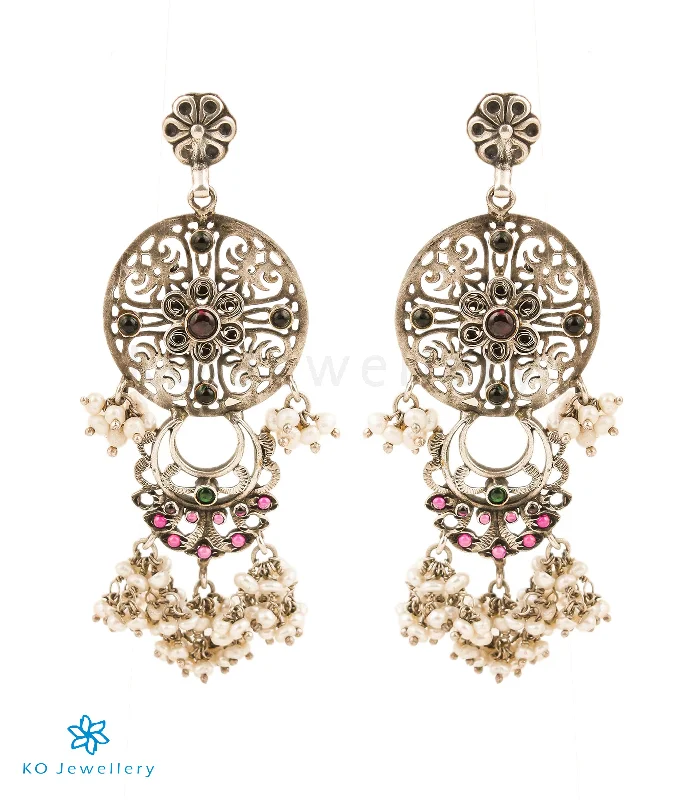 The Shuchi Silver Pearl Earrings