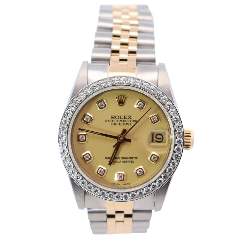 Rolex Datejust 31mm Champagne Dial Watch Ref# 68273