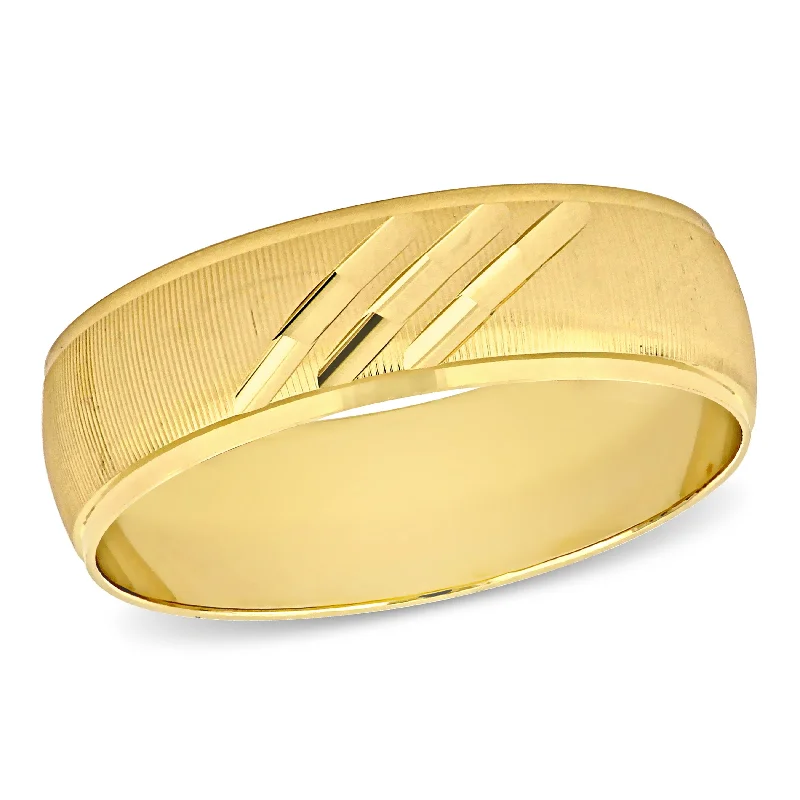 Miadora 6mm Ladies Wedding Band in 10k Yellow Gold