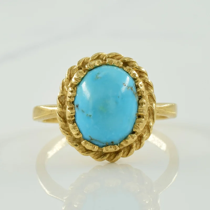 Turquoise Cocktail Ring | 2.25ct | SZ 5.5 |