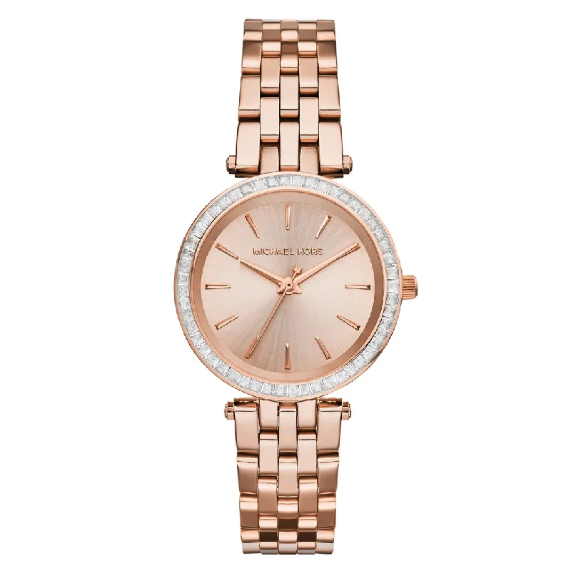 Michael Kors Petite Darci Ladies Rose Gold Watch MK3366