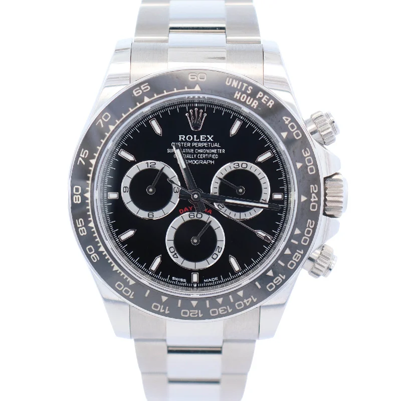 Rolex Daytona 40mm Black Dial Watch Ref# 126500LN