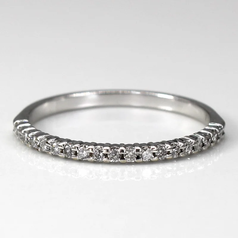 Pave Set Diamond Semi Eternity Ring | 0.13ctw | SZ 7 |