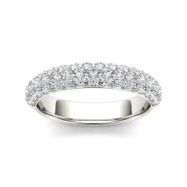 De Couer 14k White Gold 1 1/4ct TDW Diamond Wedding Band - White H-I