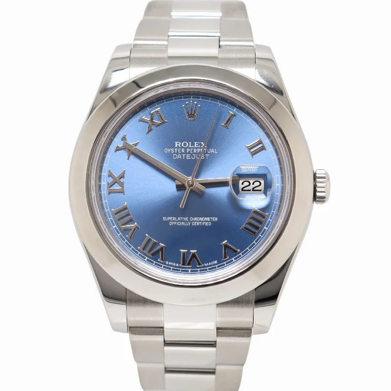 Rolex Datejust 41mm Blue Dial Watch Ref# 116300