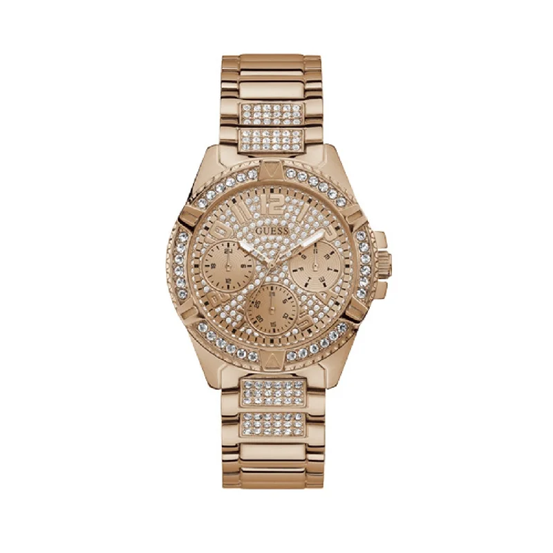 Guess Ladies Frontier Rose Gold Crystal Face Model W1156L3