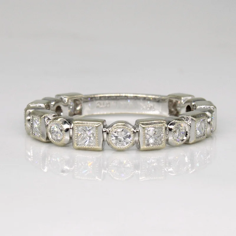 Diamond Geometric 14k Ring Band | 0.70ctw | SZ 6.75 |